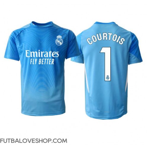 Dres Real Madrid Thibaut Courtois #1 Brankarsky Domáci 2025-26 Krátky Rukáv